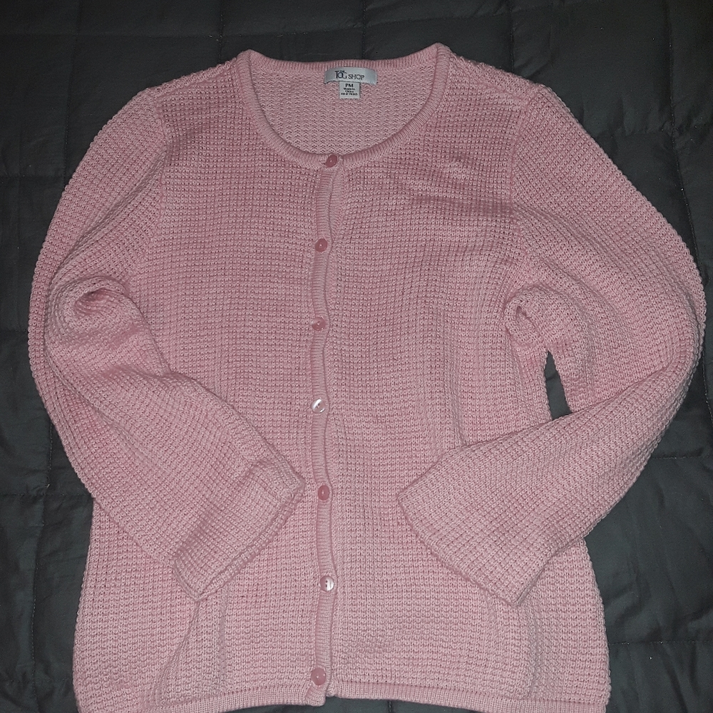 Tog Shop Womens Pink Cardigan Size P M